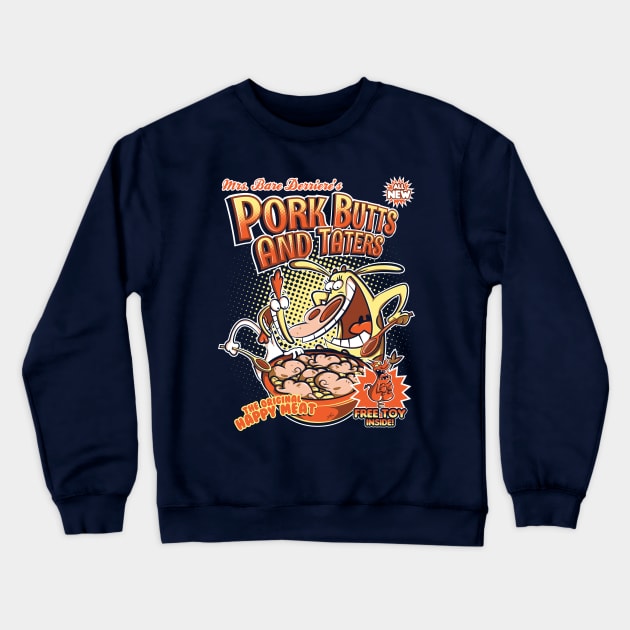 Pork butts and taters Crewneck Sweatshirt by hoborobo